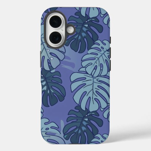 Blue Monsteras Case-Mate iPhoneケース (裏面)