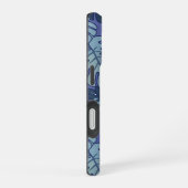 Blue Monsteras iPhone 16ケース (右側面)