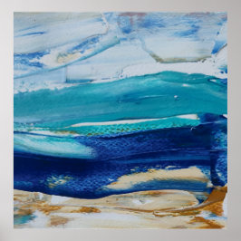 Blue Monticelli Arte lámina  ポスター