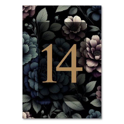 Blue Moodyフローラ表14 テーブルナンバー (正面)