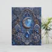 Blue Moon Charm Junk Journal Scrapbook Paper (スタンド正面)