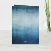 Blue Moon Gold Stars I love you to the moon & back カード (裏面)