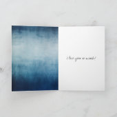 Blue Moon Gold Stars I love you to the moon & back カード (内部)