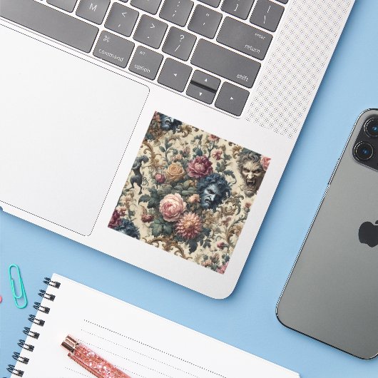 Blue Moon Grimoire – Gothic Victorian シール (ノートパソコンとiPhone)