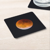 Blue Moon Lunar Eclipse | Washington State スクエアペーパーコースター (アングル)