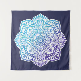 Blue Moon Mandala Tapestry タペストリー