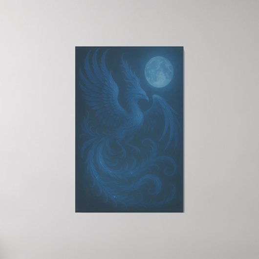 Blue Moon Phoenix · Fine Art Canvas Print キャンバスプリント (正面)