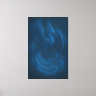 Blue Moon Phoenix · Fine Art Canvas Print キャンバスプリント
