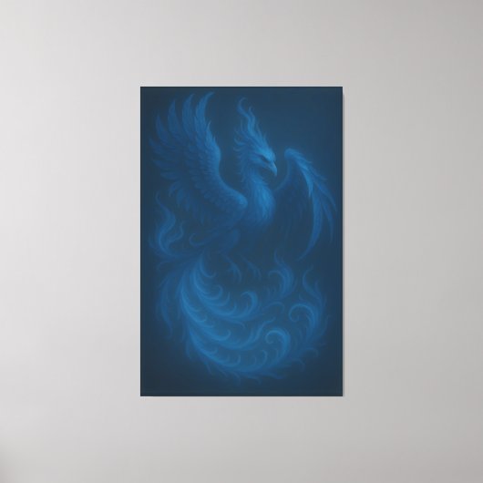 Blue Moon Phoenix · Fine Art Canvas Print キャンバスプリント (正面)