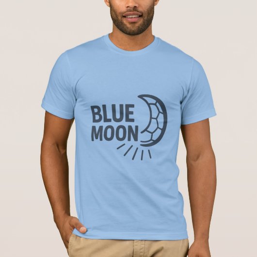 Blue Moon Rising Bella+Canvas Jersey Short Sleeve Tシャツ (正面)
