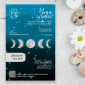 Blue moon star Yoga instructor studio classes チラシ