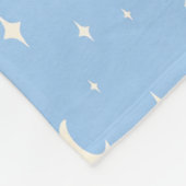 Blue Moon & Stars Baby Blanket フリースブランケット (角)