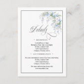 Blue Morning Glorys QR Code Enclosure Card エンクロージャーカード (正面)