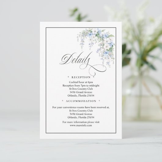 Blue Morning Glorys QR Code Enclosure Card エンクロージャーカード (スタンド正面)