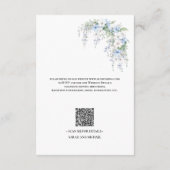 Blue Morning Glorys QR Code Enclosure Card エンクロージャーカード (裏面)