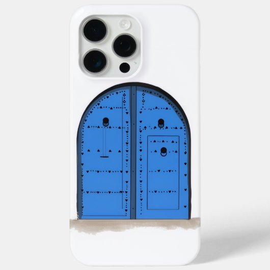 Blue Moroccan Door – Elegant Phone Case Design Case-Mate iPhoneケース (裏面)