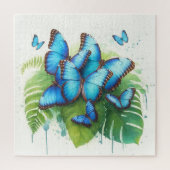 Blue Morpho Butterflies Gathering REF256 - Waterco ジグソーパズル (縦)