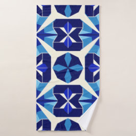 Blue mosaic. バスタオル