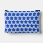 Blue Moss Rose Seamless Pattern Pouch アクセサリーポーチ (正面)