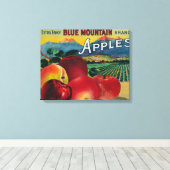 Blue Mountain Apple Crate LabelCove、または キャンバスプリント (インサイチュ (ウッドフロア))