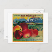 Blue Mountain Apple Crate LabelCove、または ポストカード (正面/裏面)