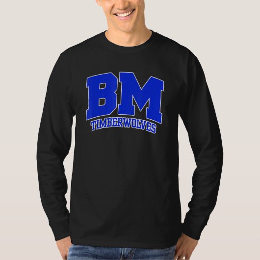 Blue Mountain Community College Timberwolves 01 Tシャツ (正面)