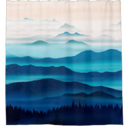 Blue Mountains シャワーカーテン