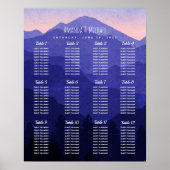 Blue Mountains  Wedding Seating Chart ポスター (正面)