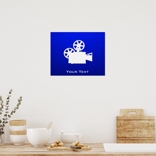 Blue Movie Camera ポスター (キッチン)