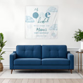 Blue Mr Onederful Sky Cloud 1st Birthday  タペストリー