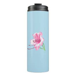 Blue mug with pink Lilly's  タンブラー