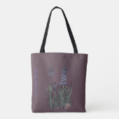 Blue Muscari Hyacinths Tote トートバッグ (裏面)