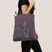 Blue Muscari Hyacinths Tote トートバッグ (クローズアップ)