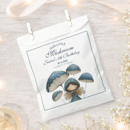 Blue Mushroom Fairy Enchanted Kids Birthday Party  フェイバーバッグ