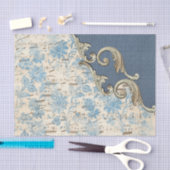 Blue Music Notesのデコペ華美ージ 薄葉紙 (クラフト)