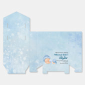Blue muslim Baby boy aqeeqah Favor Boxes フェイバーボックス (見開き)