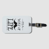 Blue Mustache Way of Life ラゲッジタグ (正面横)