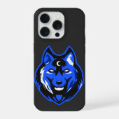 Blue Mystic Wolf iPhone 15 Case iPhoneケース (裏面)