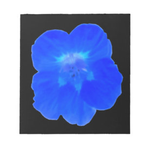 Blue Nasturtiumメモ帳 ノートパッド