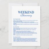 Blue Nautical Party Theme 招待状 (裏面)