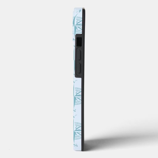 Blue Nautical Sailing Compass Case-Mate iPhoneケース (裏面 / 左)