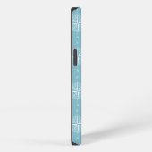 Blue Nautical Sailing Compass iPhoneケース (右側面)