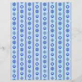 Blue Nautical Stripes Scrapbook Paper (裏面)