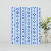 Blue Nautical Stripes Scrapbook Paper (スタンド正面)