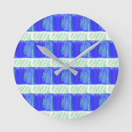 Blue Nautical Theme Wall Clock ラウンド壁時計