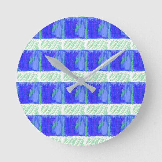 Blue Nautical Theme Wall Clock ラウンド壁時計 (正面)