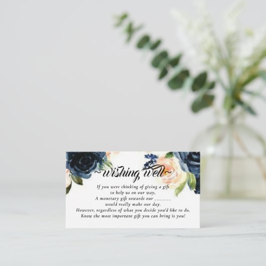 Blue Navyのフローラの結婚成功 エンクロージャーカード (スタンド正面)