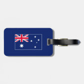 Blue Navy Australia Flag Australian Personalized ラゲッジタグ (裏面横)