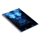 Blue Nebula Energy Fractal Art ノートブック (右側)