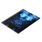 Blue Nebula Energy Fractal Art ノートブック (左側)